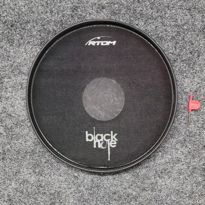 Used RTOM Black Hole Drum Silencing Pad 13" Excellent Drum Center Of Portsmouth