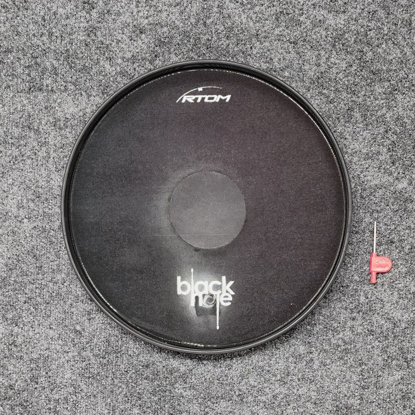 Used RTOM Black Hole Drum Silencing Pad 14" Excellent Drum Center Of Portsmouth