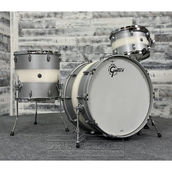 Gretsch Brooklyn 4pc Micro Drum Set Silver Mist Duco