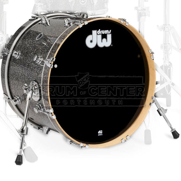 DW DWe Electronic/Acoustic Bass Drum 20x14 Black Galaxy Drum Center
