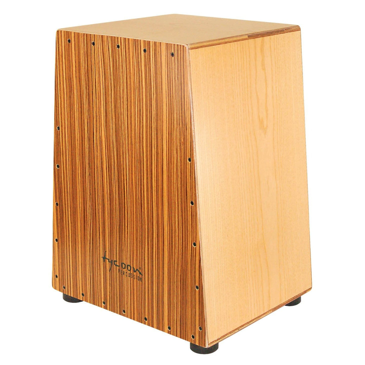 Tycoon Vertex Series Cajon w/American Ash Body & Zebrano Front Drum