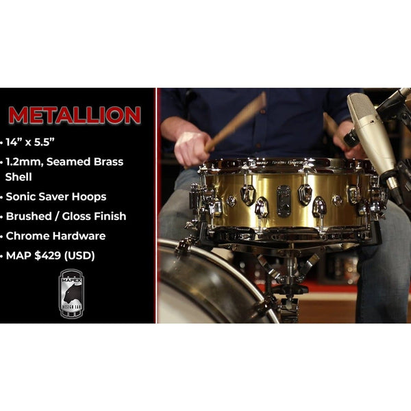 Mapex store metallion snare