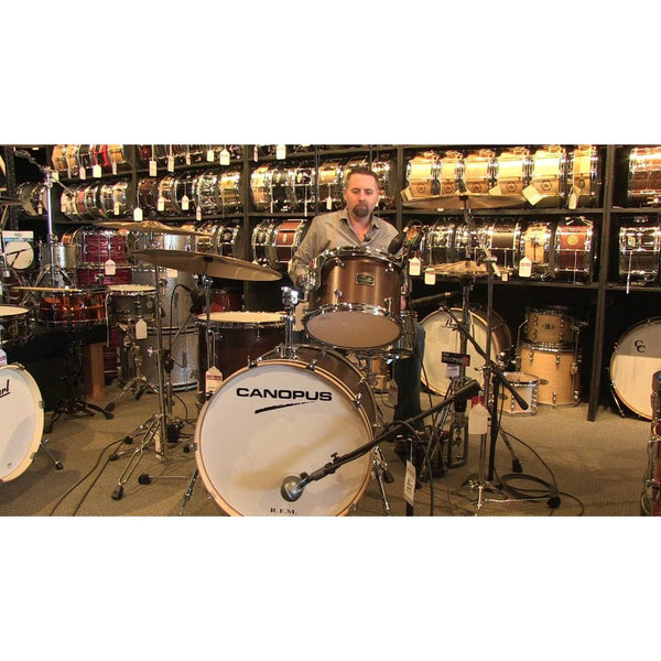 Canopus RFM 3pc Rock Drum Set Bitter Brown Oil | Drum Center Of