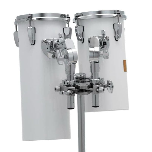 Pearl Rocket Toms w/Stand 12 & 15" White DCP