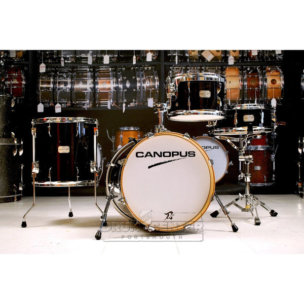 Canopus Yaiba 4pc Bop Drum Set Ebony Lacquer