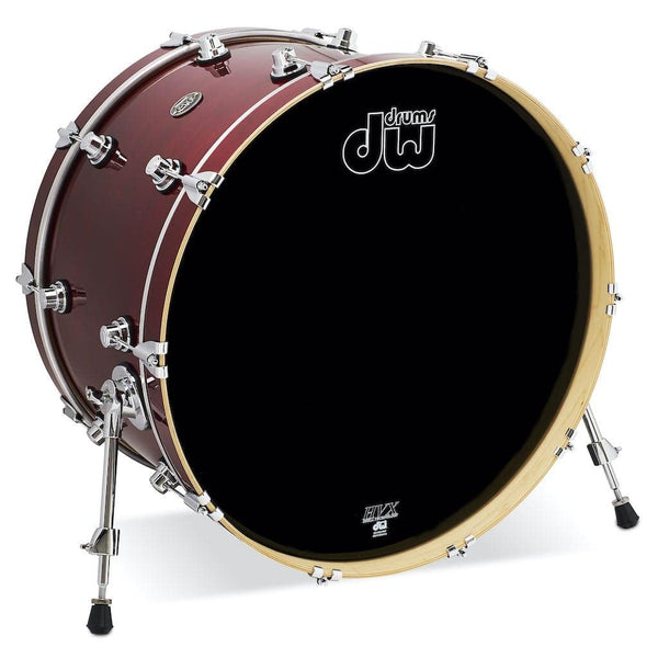 DW Performance Series Lacquer Bass Drum 24x14 Cherry Stain Drum
