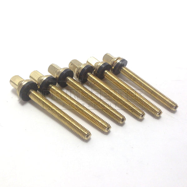 DW Drum Parts Tension Rod, Brass, 15/8", Standard True Pitch, 6pack Drum Center Of Portsmouth