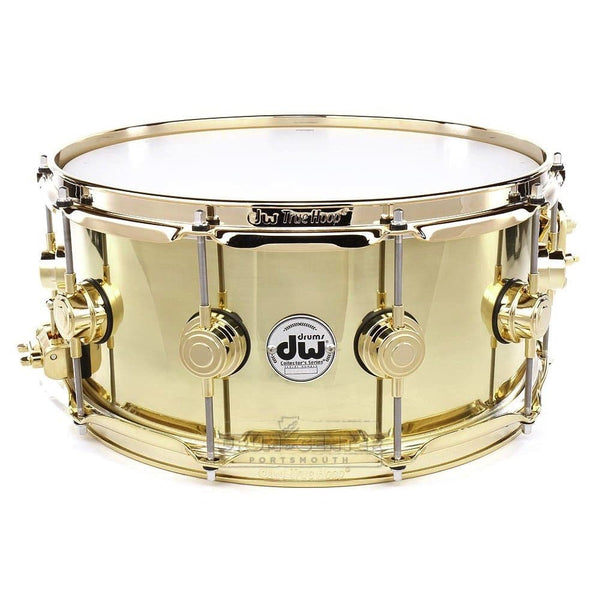 DW Collectors Bell Brass Snare Drum 14x6.5 Gold Hw