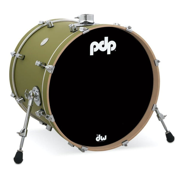 PDP Concept Maple Bass Drum 20x16 Satin Olive Drum Center Of Portsmouth