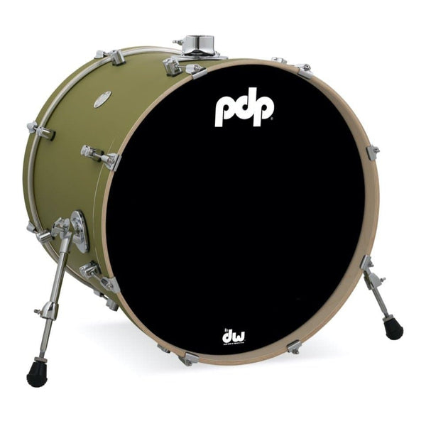 PDP Concept Maple Bass Drum 22x18 Satin Olive Drum Center Of Portsmouth