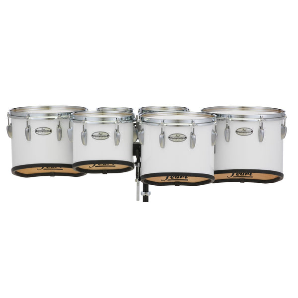 Pearl 6+8+10+12+13+14 Championship Maple Marching Tom Set Pure White