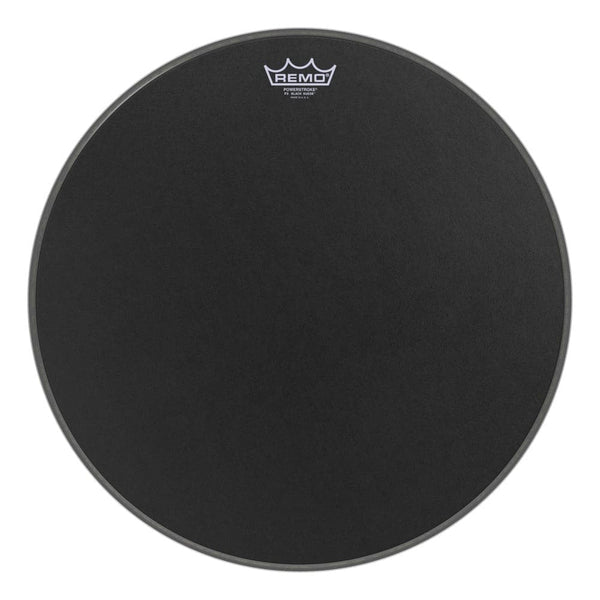 Remo Black Suede Powerstroke P3 20 Inch Bass Drum Head Drum Center Of