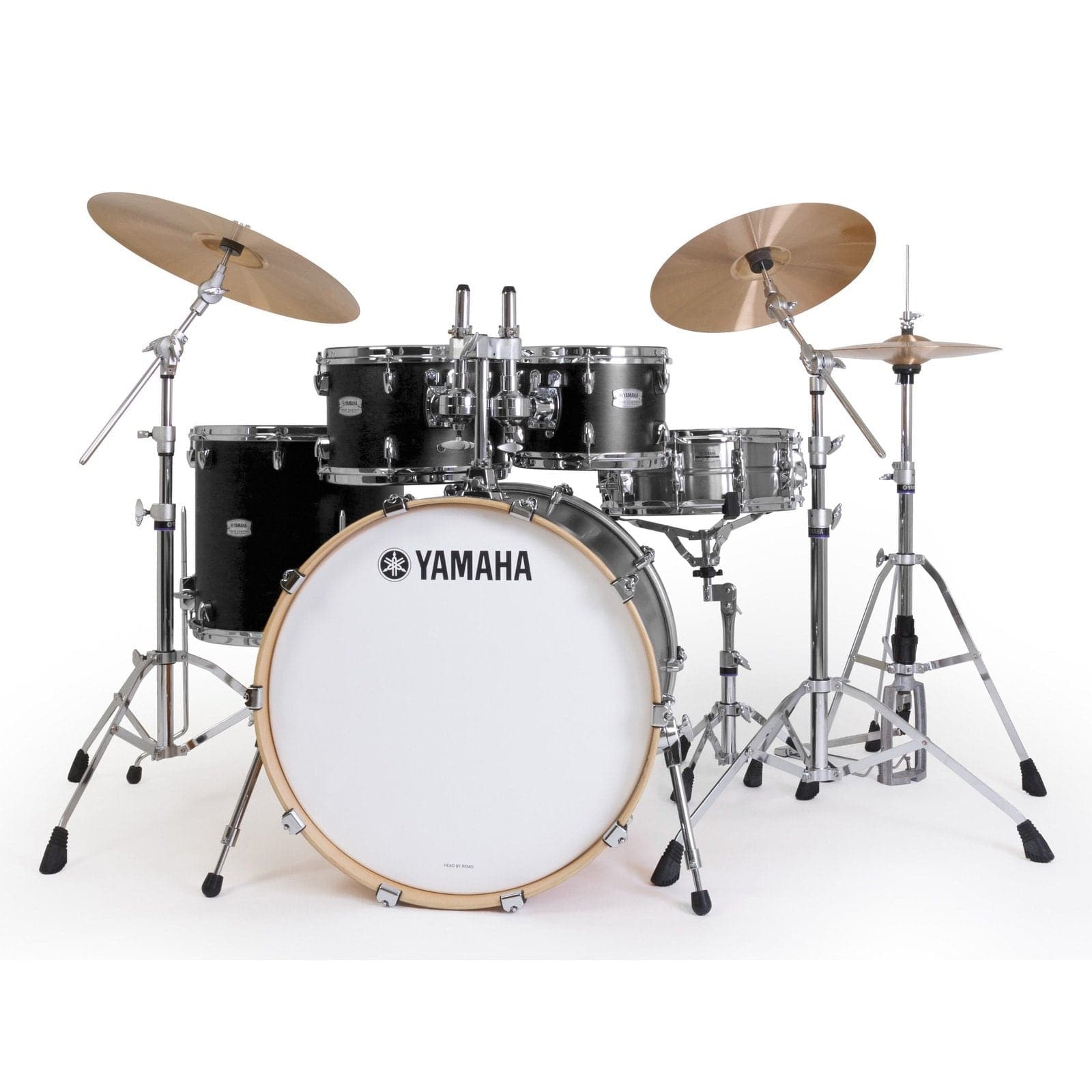 Yamaha Tour Custom Maple 4pc Drum Set 22/10/12/16 Licorice Satin