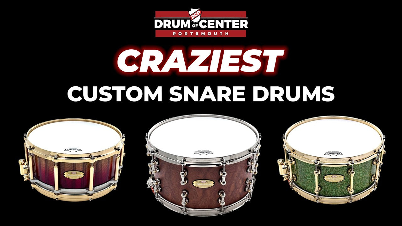 6 CRAZY Pearl Masterworks Custom Snare Drums!