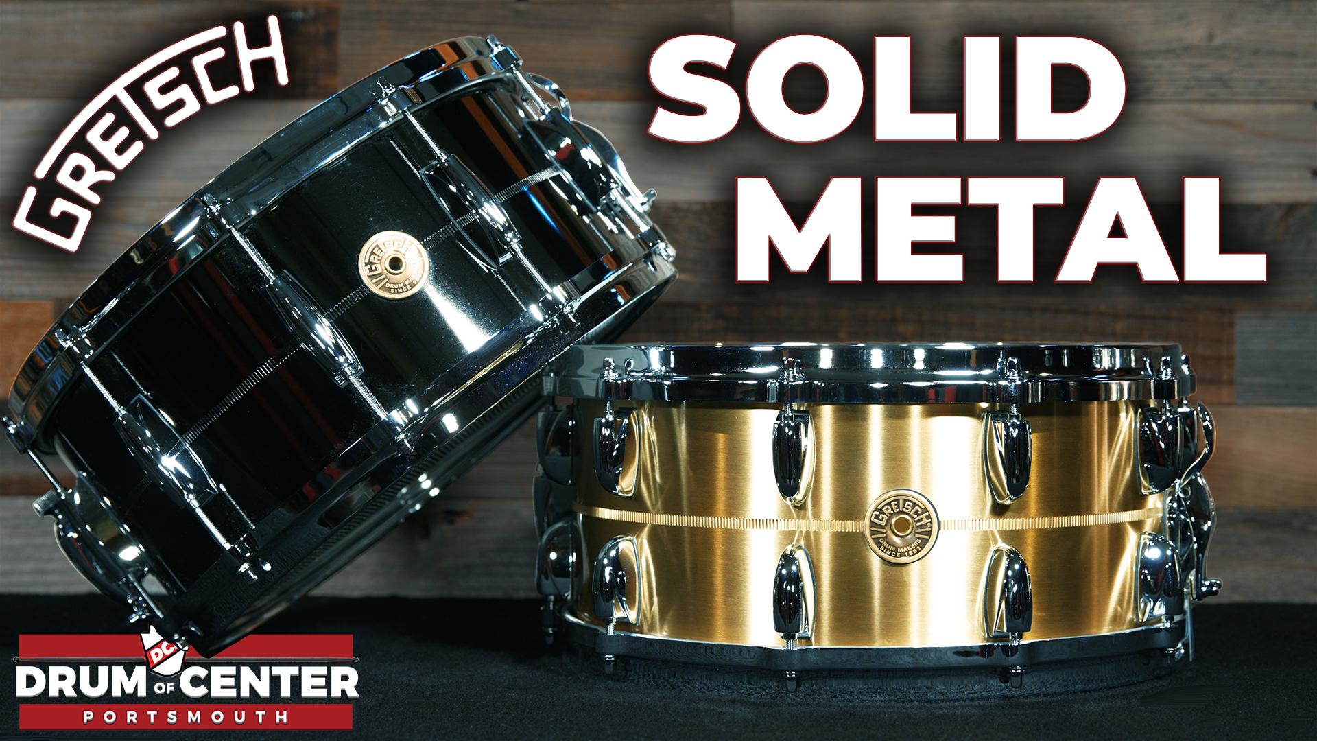 Gretsch USA Solid Metal Snare Drums - Achieving Explosive Sound