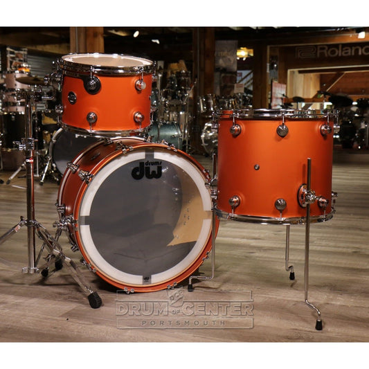 Used DW Performance 3pc Drum Set 22/13/16 Hard Satin American Rust - Drum Center Of Portsmouth