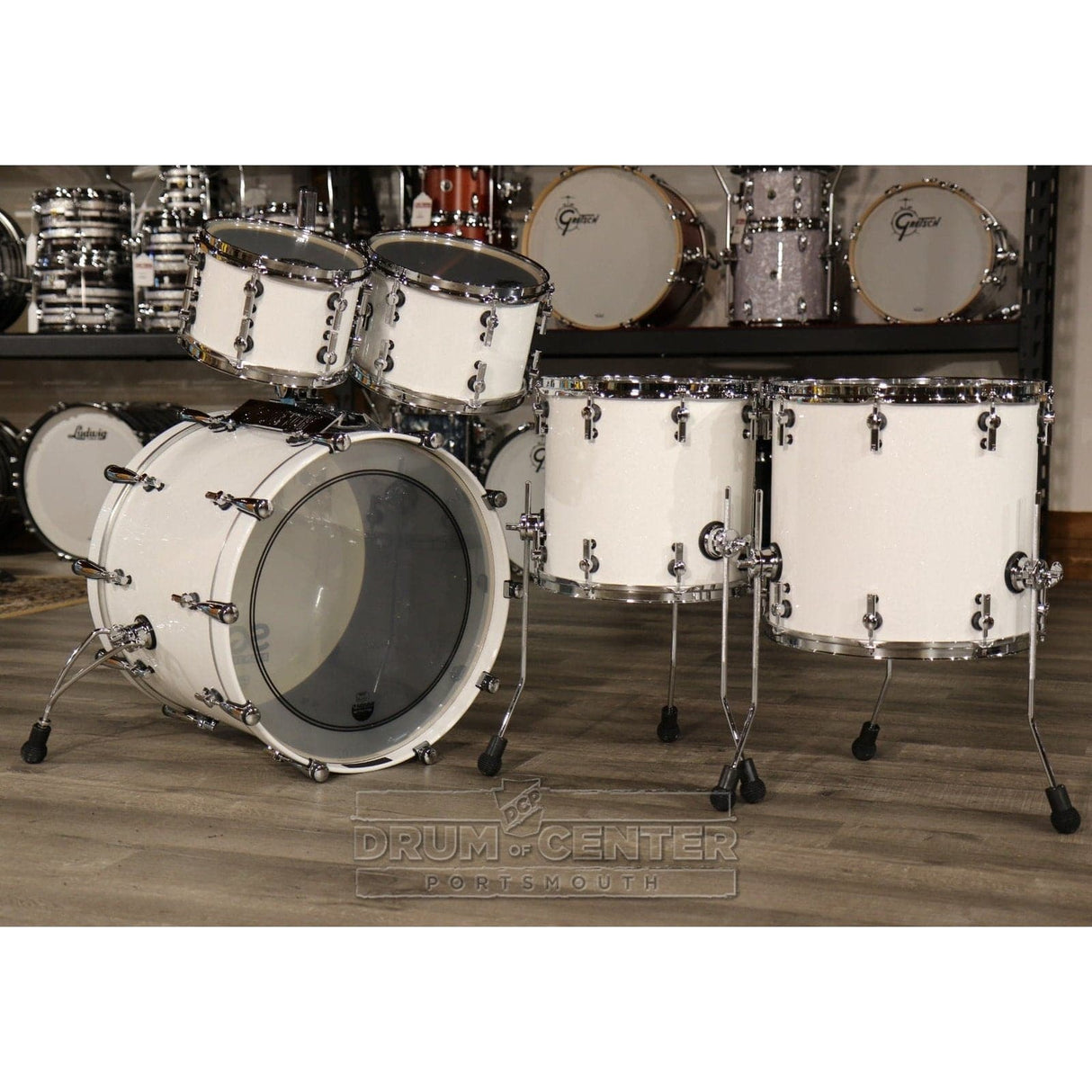 Sonor SQ2 Maple 5pc Drum Set White Sparkle Gloss | 1038591-2