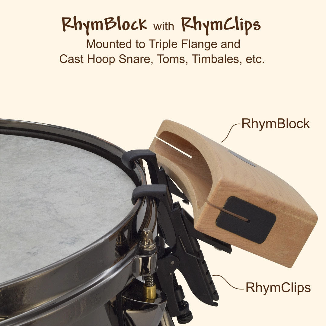 Native Tongue Percussion 6" Maple RhymBlock w/RhymClips