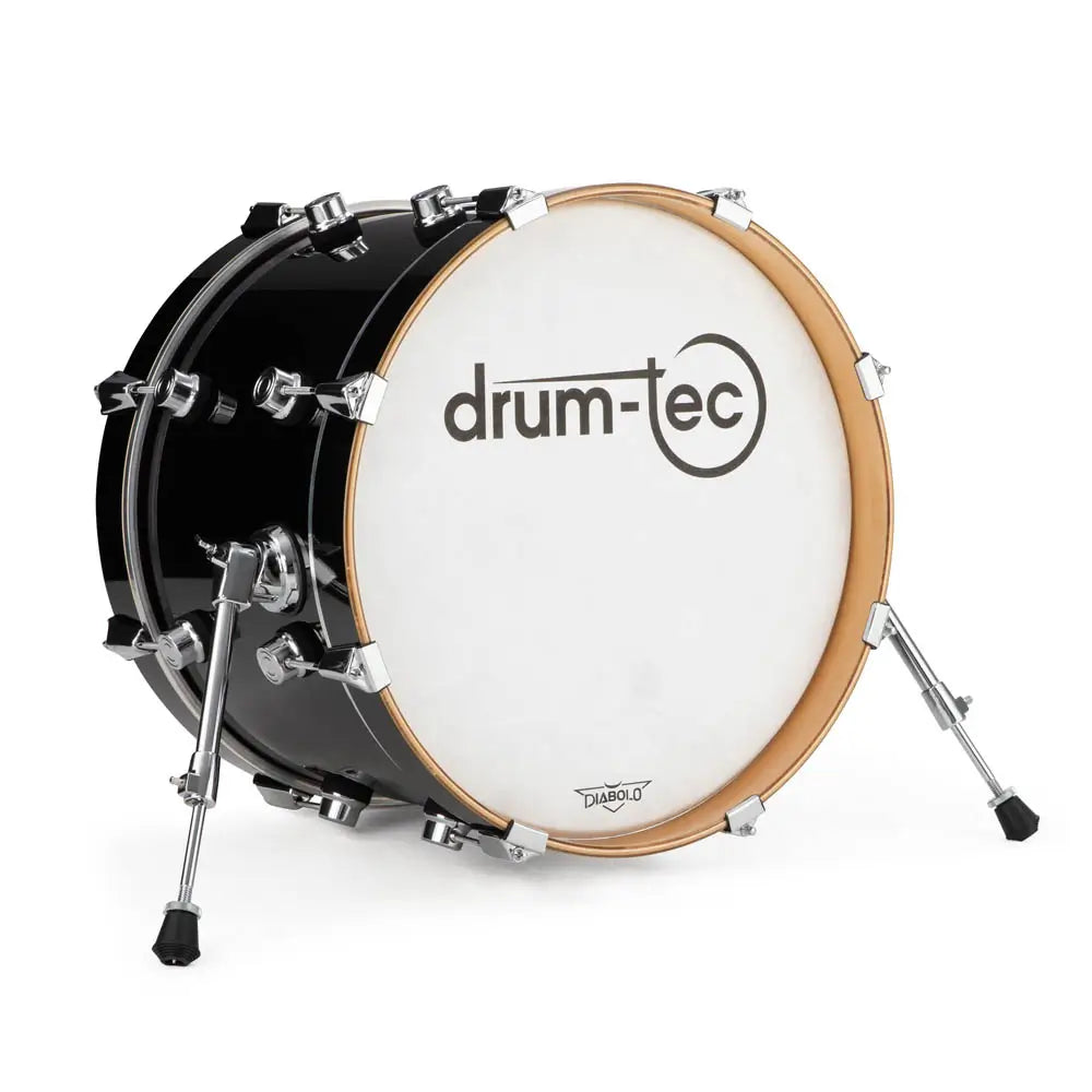 Drum-Tec Diabolo 3 E-Bass Drum 18x12 Black - Drum Center Of Portsmouth