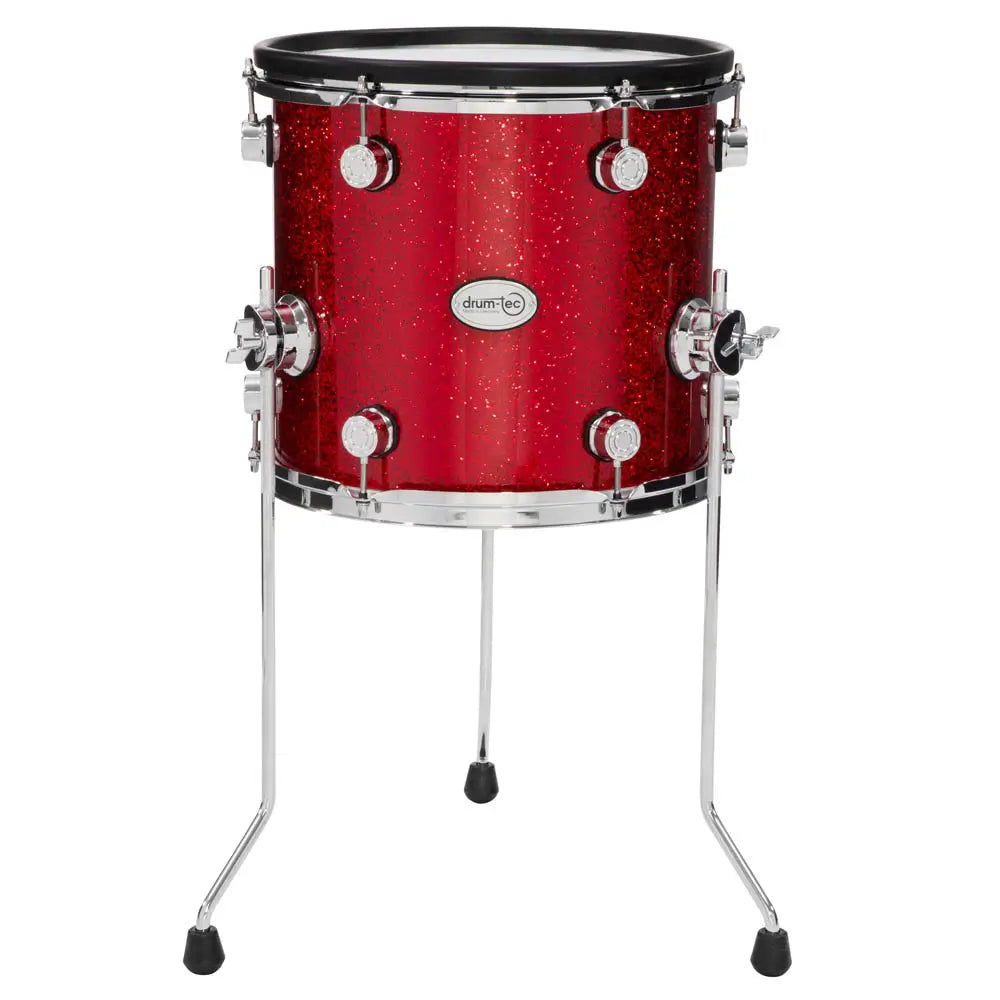 Drum-Tec Diabolo 3 E-Floor Tom 13x12 Red Sparkle - Drum Center Of Portsmouth