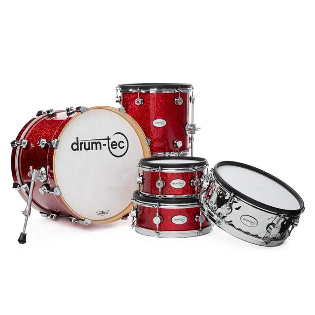 Drum-Tec Diabolo 3 5pc Stage E-Drum Set Red Sparkle