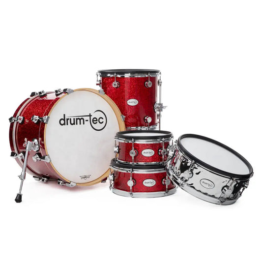 Drum-Tec Diabolo 3 5pc Stage E-Drum Set Red Sparkle - Drum Center Of Portsmouth