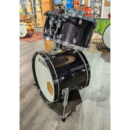 Used Tama Starclassic Performer 4pc Drum Set Transparent Black
