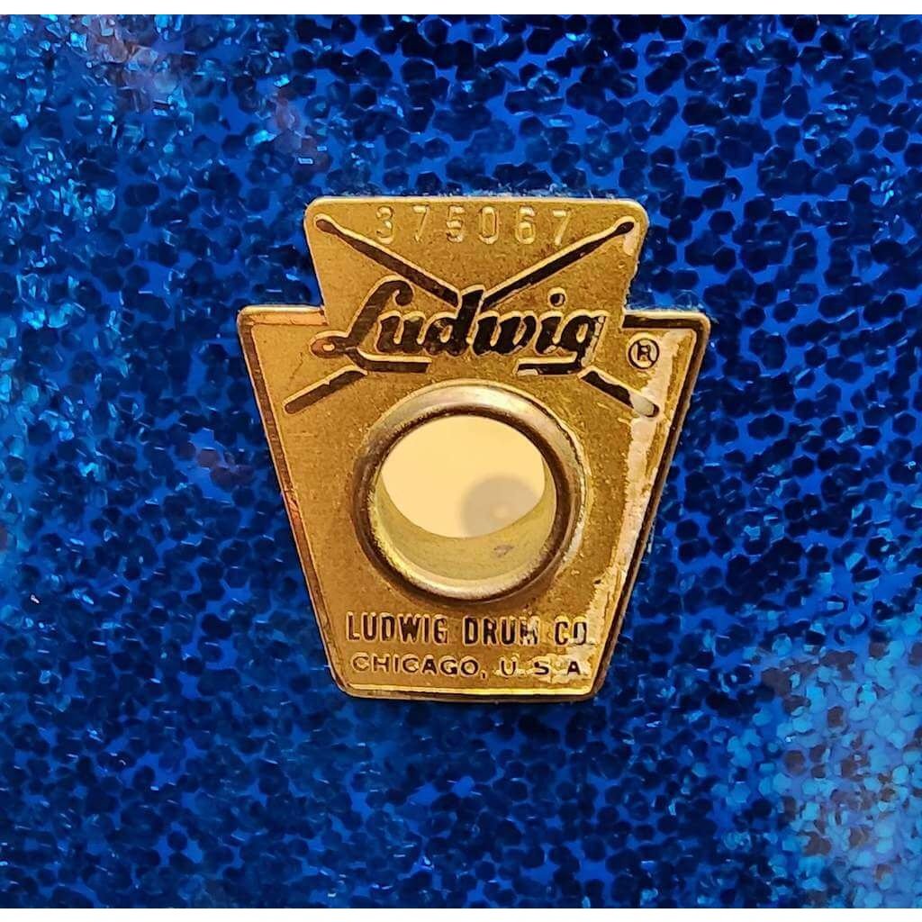 Vintage Ludwig 1960's Super Classic Floor Tom 16x16 - Blue Sparkle
