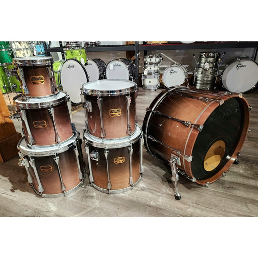 Used Tama Artstar Custom Maple 6pc Drumset Smokey Lavender w/Humes & Burg Enduro Cases