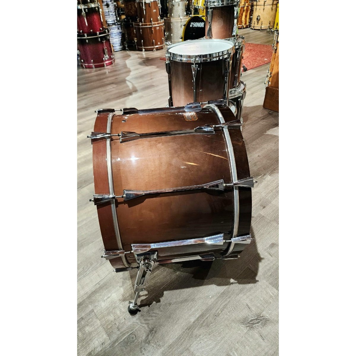 Used Tama Artstar Custom Maple 6pc Drumset Smokey Lavender w/Humes & Burg Enduro Cases