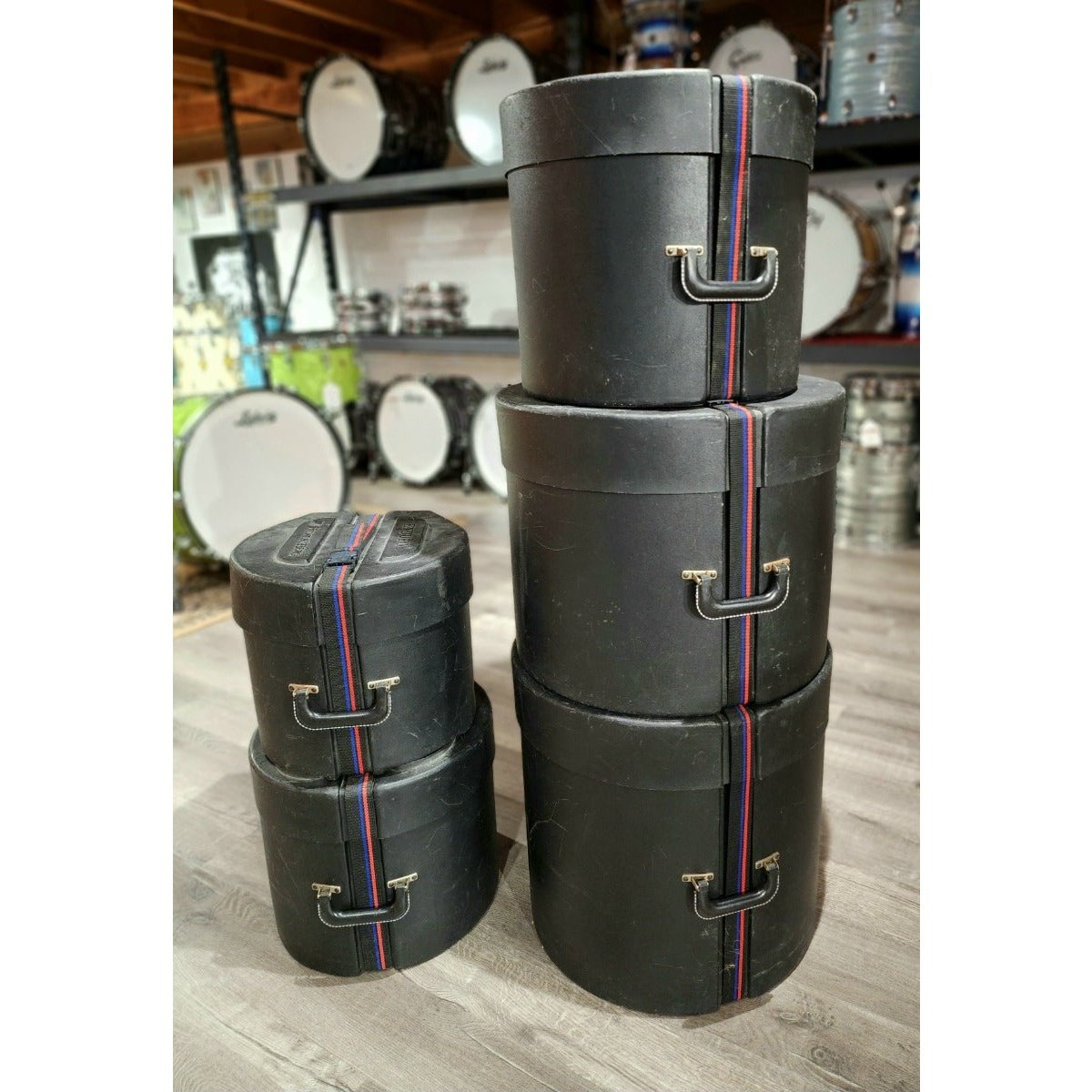 Used Tama Artstar Custom Maple 6pc Drumset Smokey Lavender w/Humes & Burg Enduro Cases