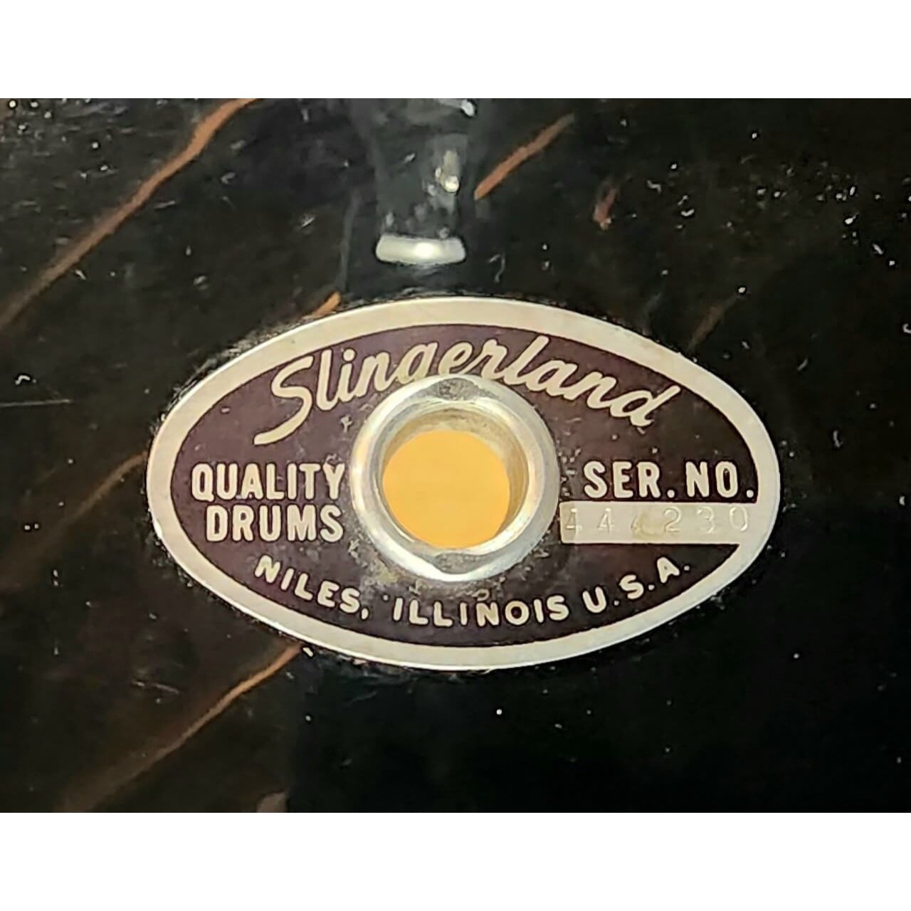 Used Vintage Slingerland 4pc Single-Headed Drum Set - Black