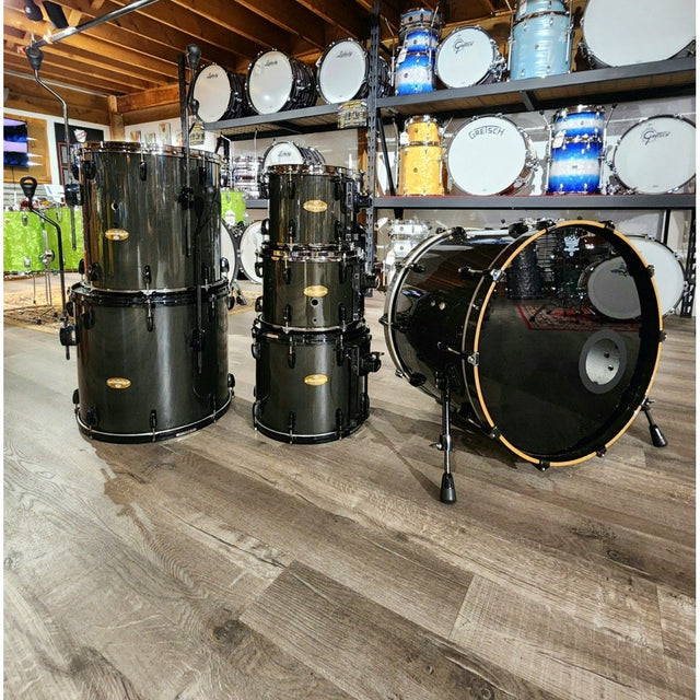 Used Pearl Masterworks 6pc Carbon Ply Drum Set