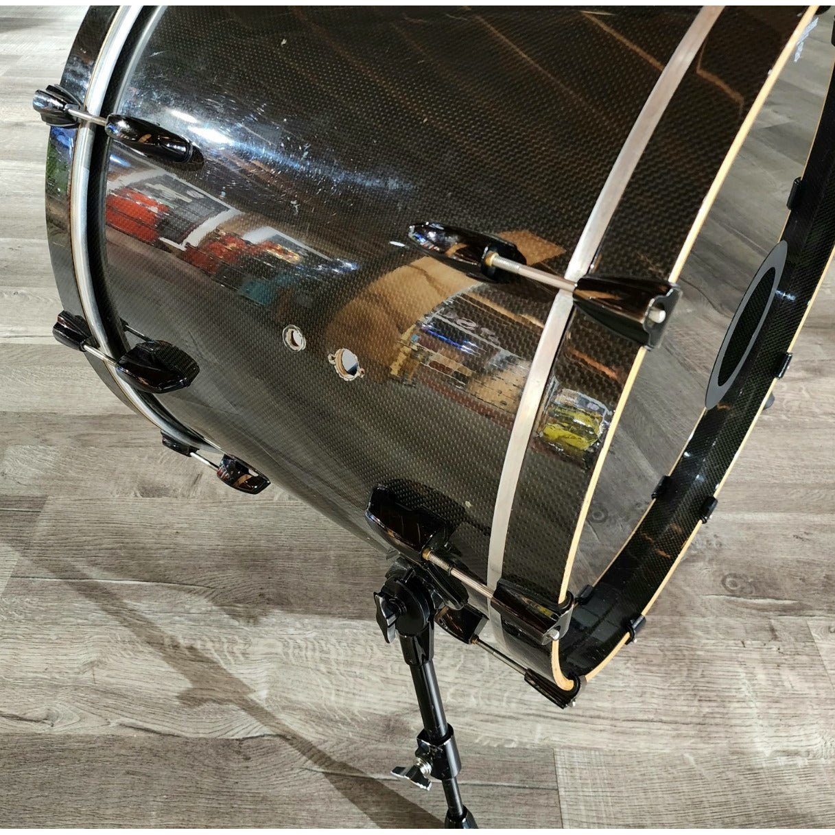 Used Pearl Masterworks 6pc Carbon Ply Drum Set