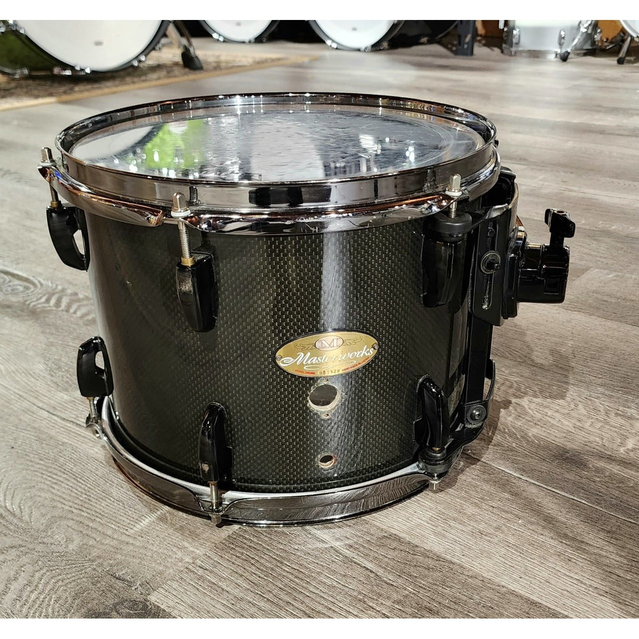 Used Pearl Masterworks 6pc Carbon Ply Drum Set