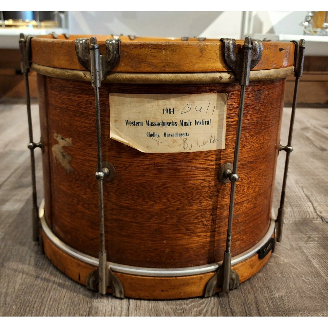 Used Vintage Joseph Rogers Jr. & Son Field Drum 14x10 w/Canvas Bag