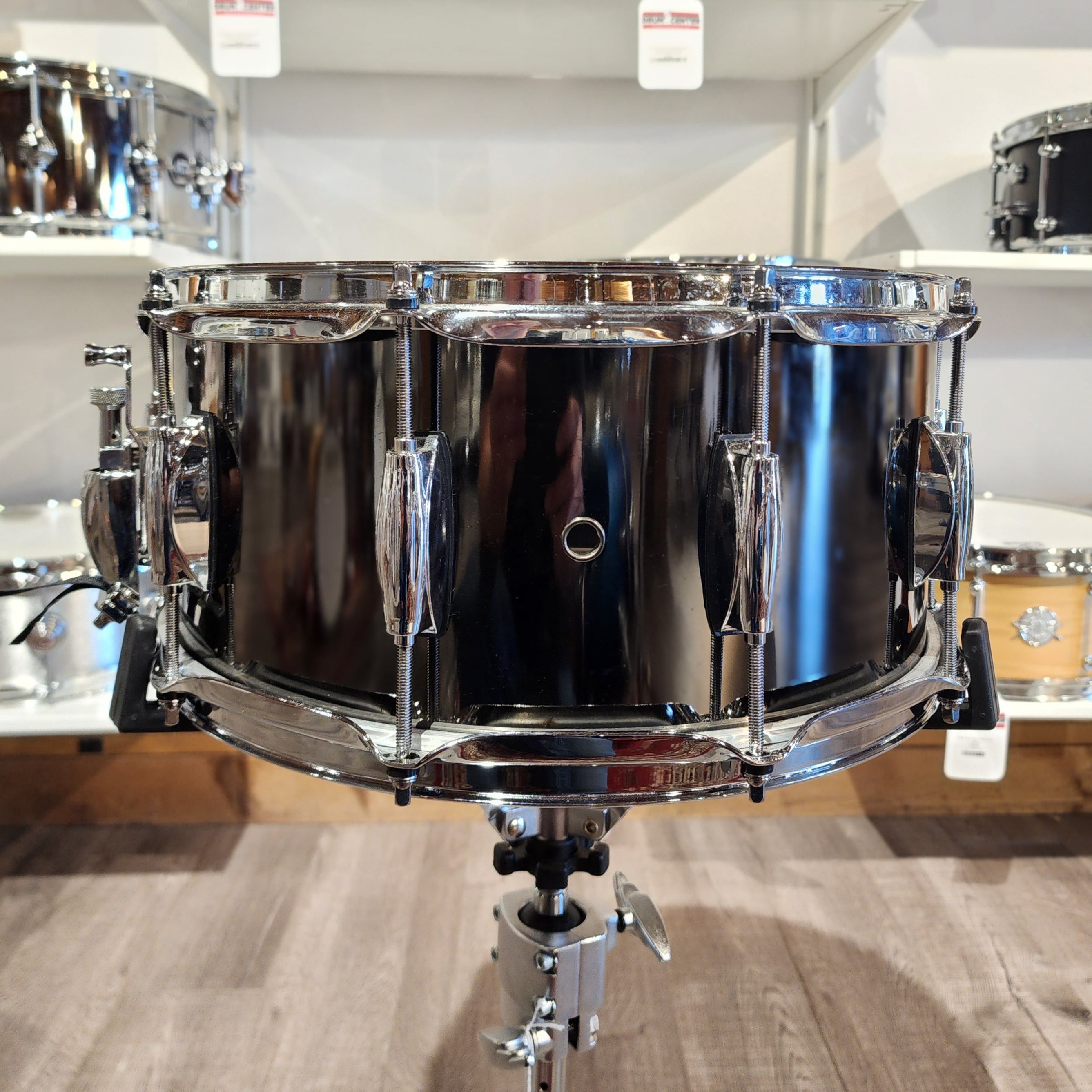 Used Gretsch Full Range Snare Drum 14x6.5 Black Nickel Over Steel