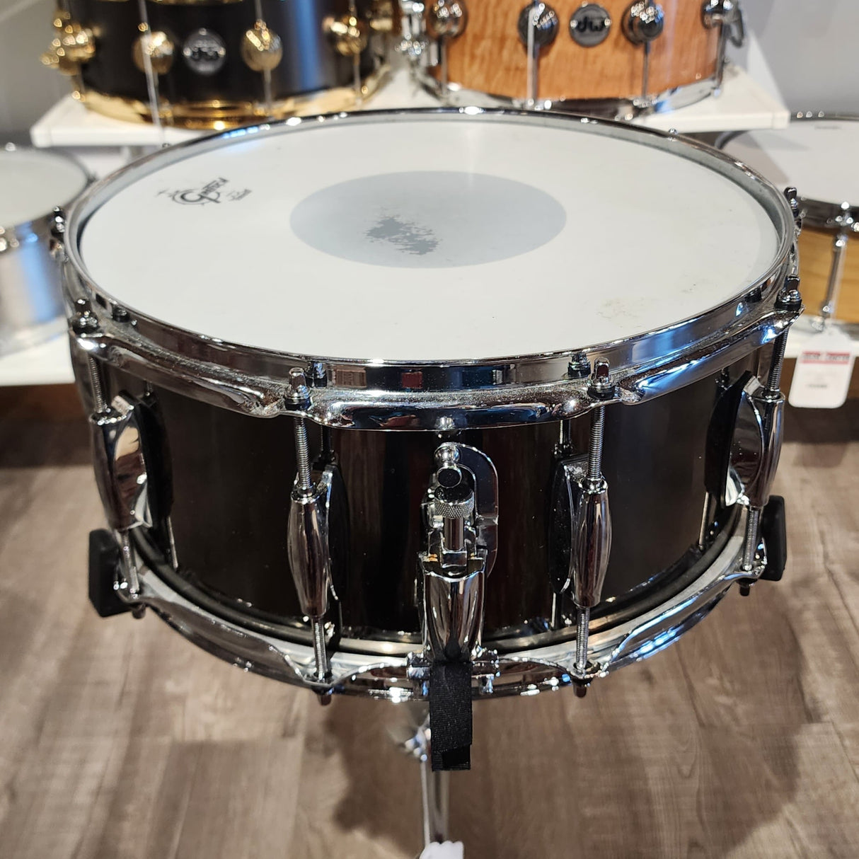 Used Gretsch Full Range Snare Drum 14x6.5 Black Nickel Over Steel