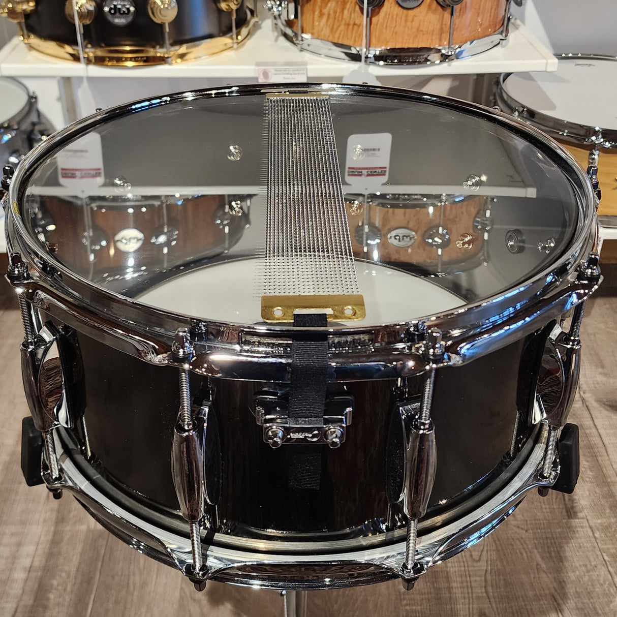 Used Gretsch Full Range Snare Drum 14x6.5 Black Nickel Over Steel