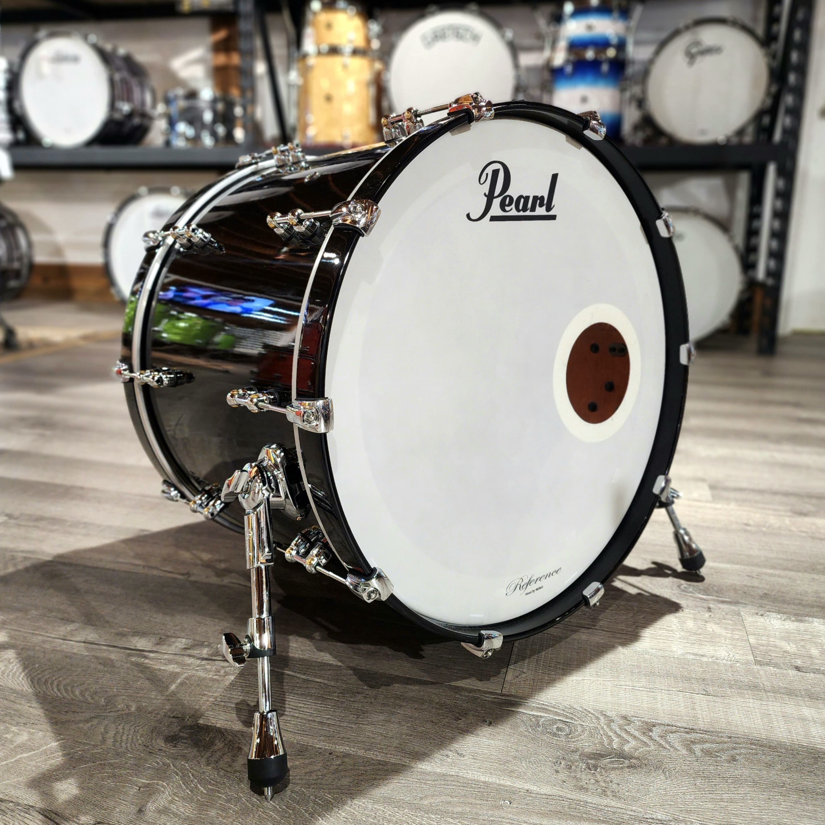 Used Pearl Reference Pure Bass Drum 24x18 Piano Black
