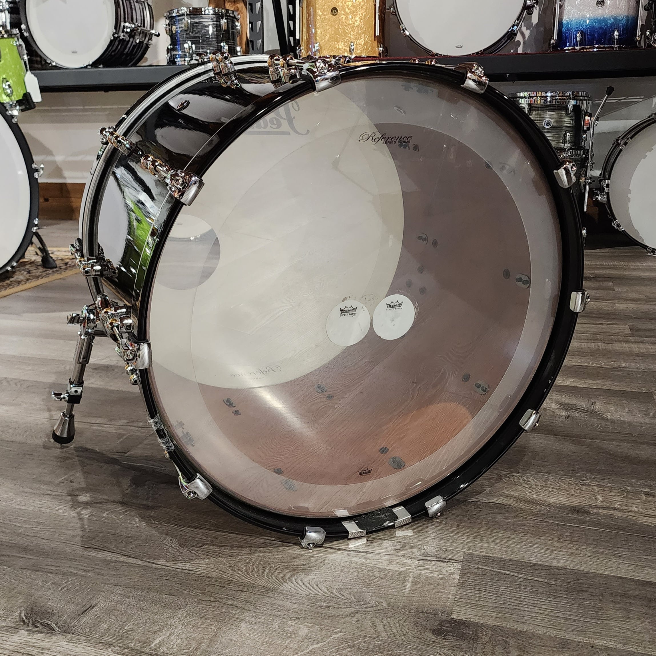 Used Pearl Reference Pure Bass Drum 24x18 Piano Black