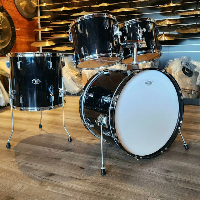 Used Tama Swingstar 4pc Drum Set Black Wrap