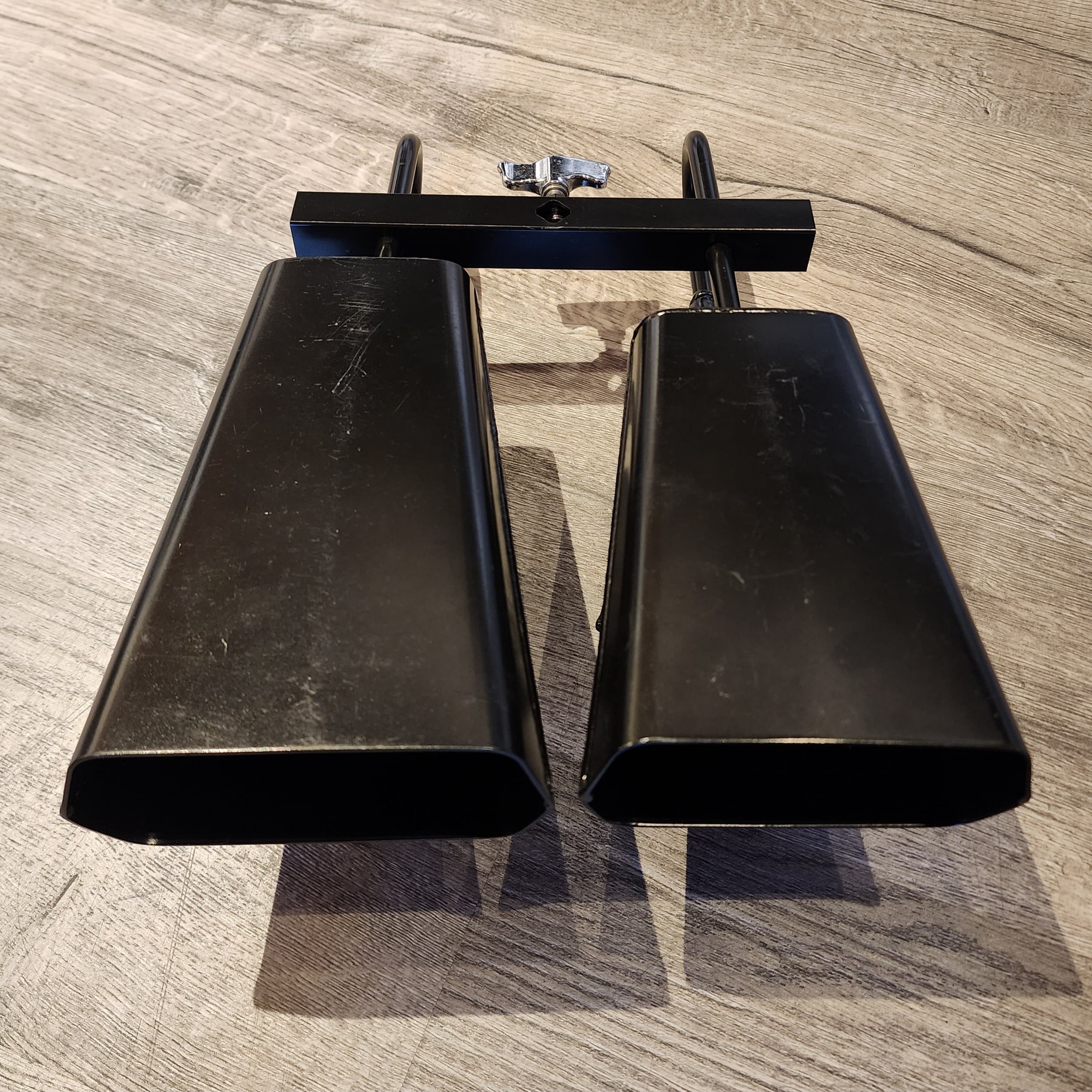 Used Mountable Cowbell/Agogo Bell Set
