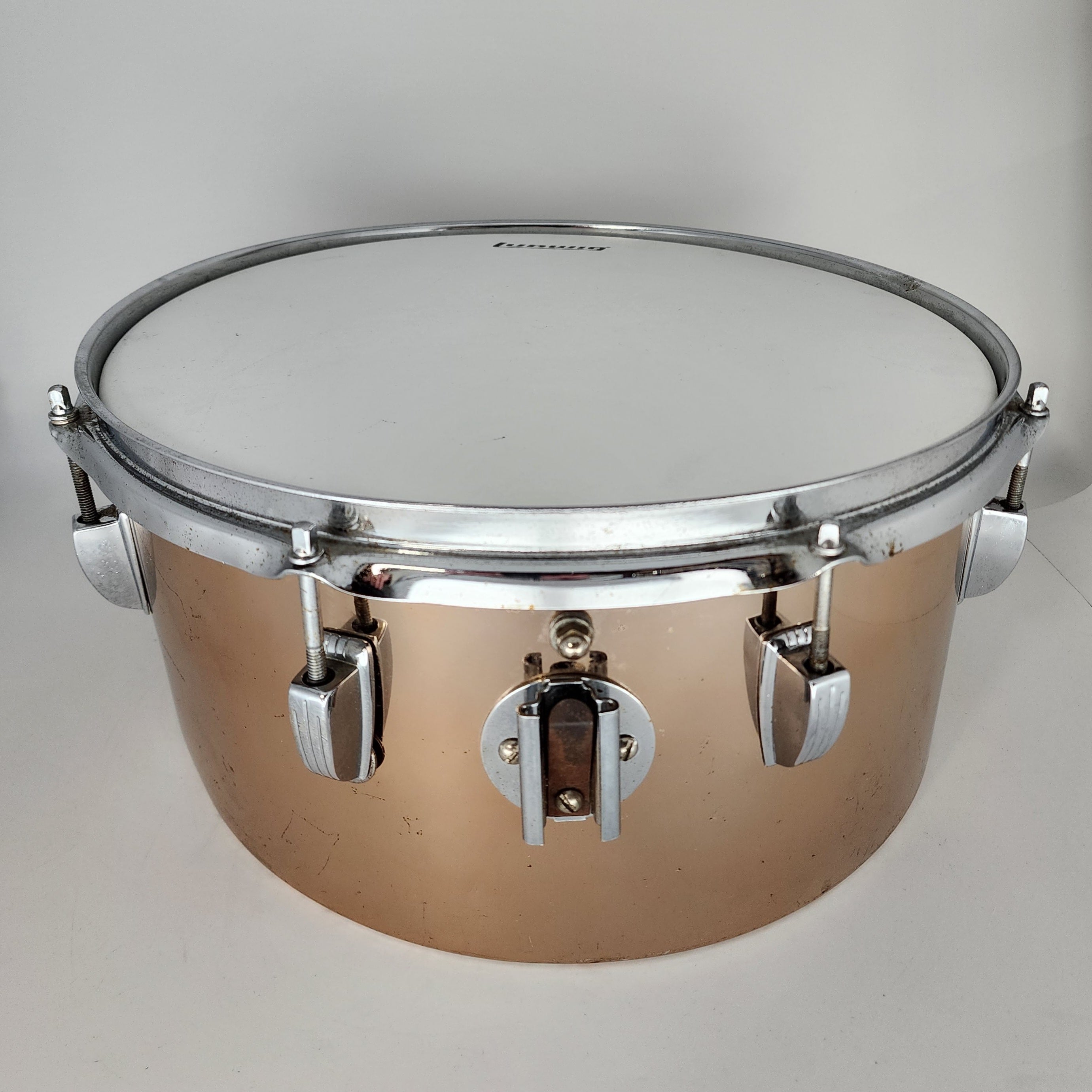 Used Vintage Ludwig Timbale 14x6.5 Copper