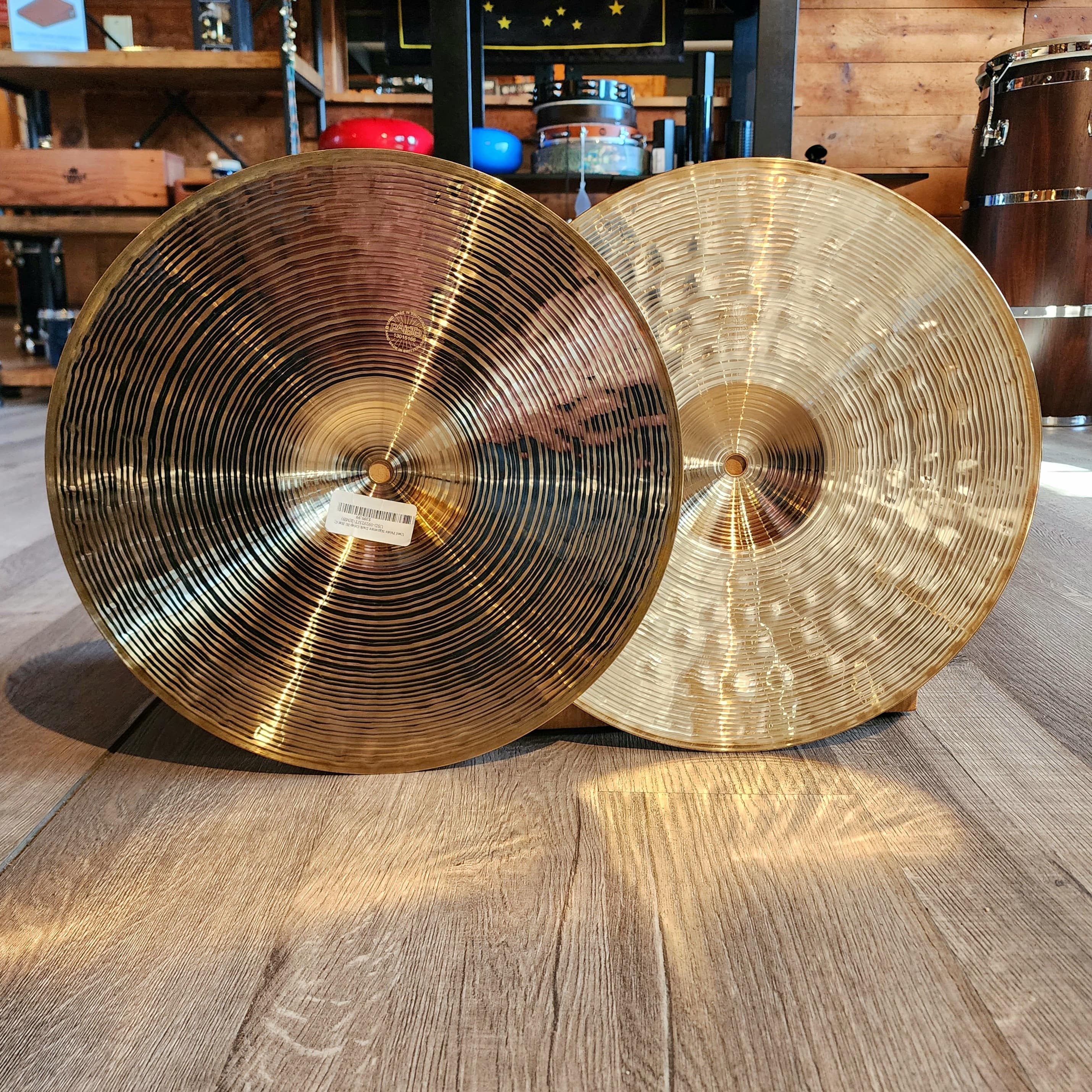 Used Paiste Signature Dark Crisp Hi Hat Cymbals 14"