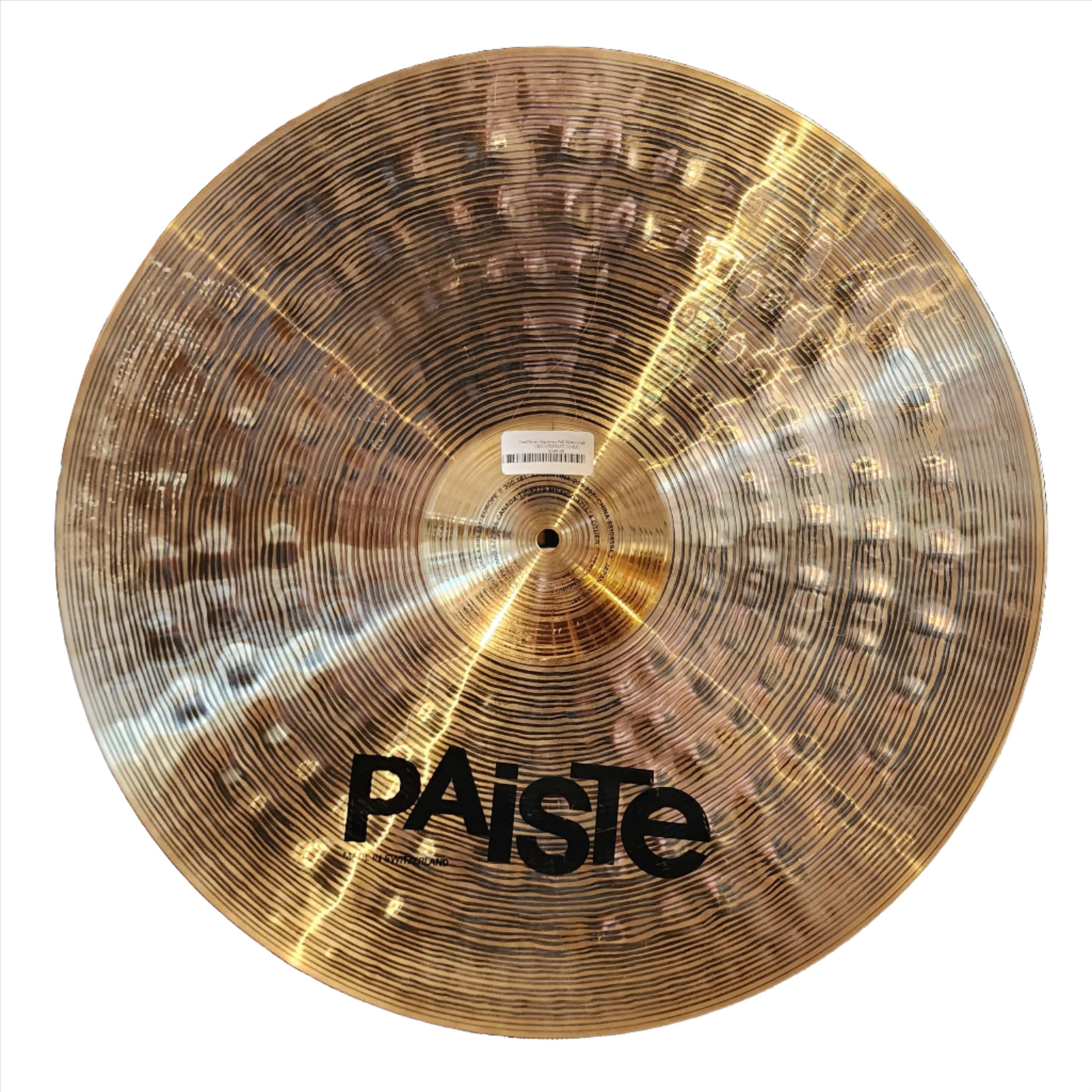 Used Paiste Signature Full Ride Cymbal 20"