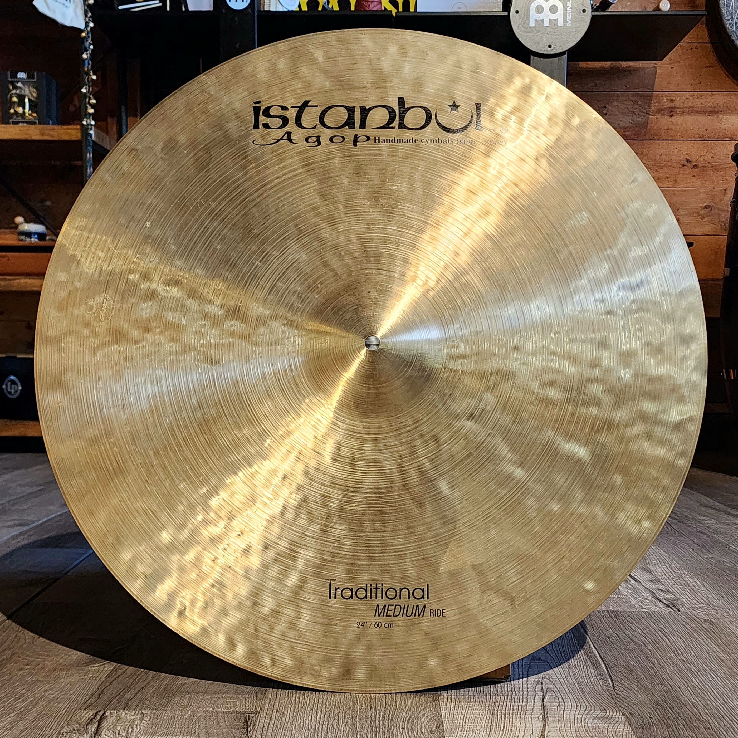 Used Istanbul Agop Tradtional Medium Ride Cymbal 24"