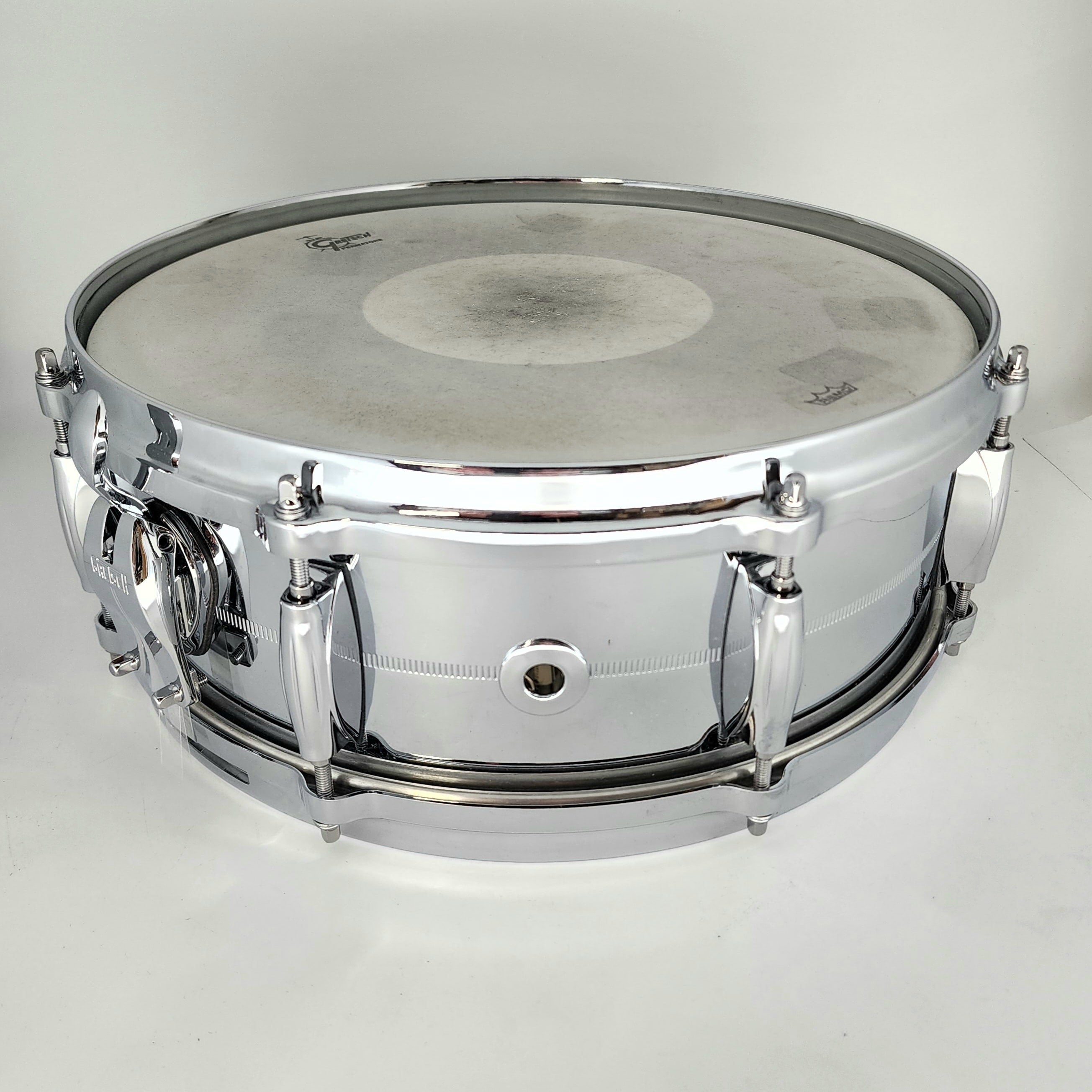 Used Gretsch USA Custom Chrome Over Brass 14x5 w/Internal Muffler