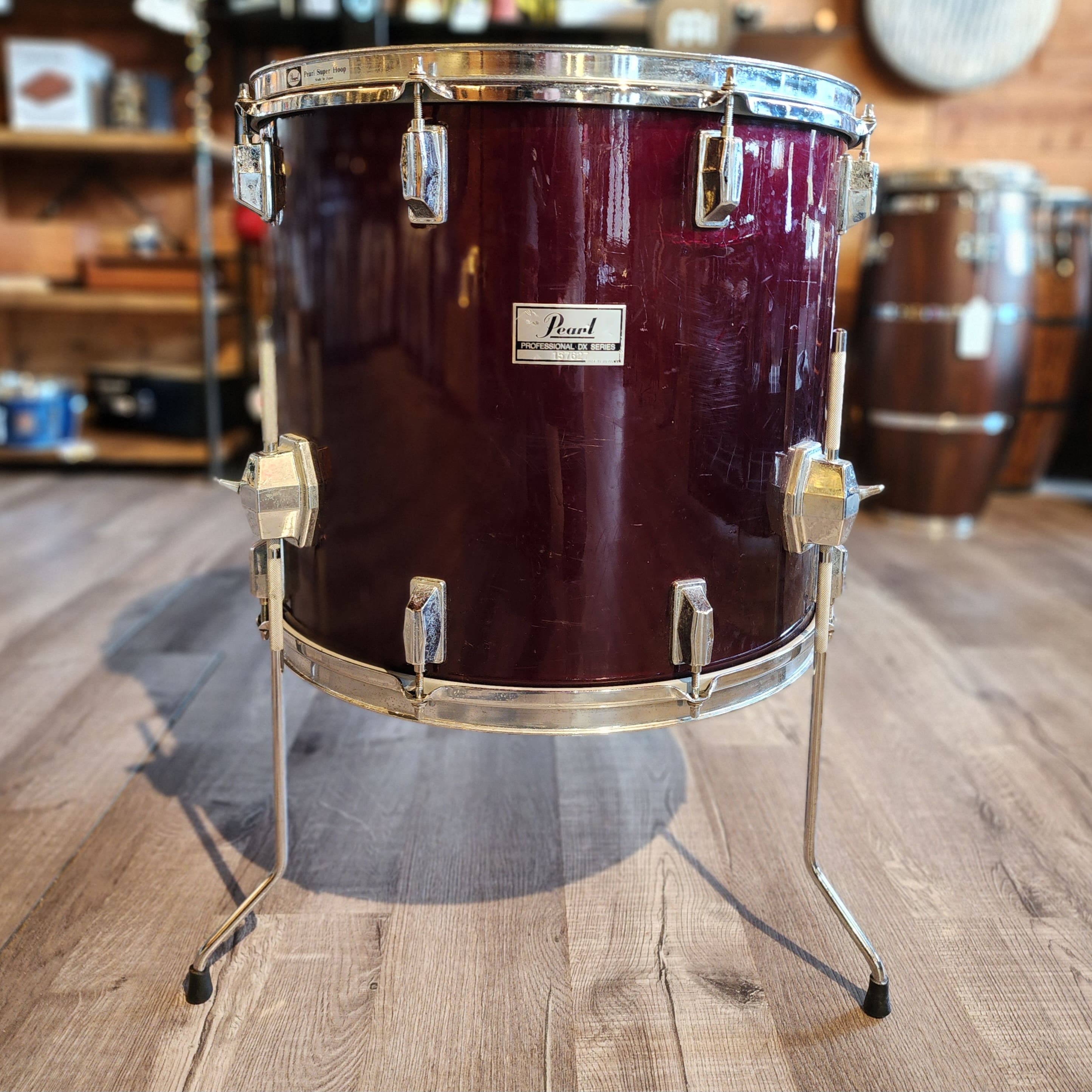 Used Pearl Professional Series DX Floor Tom 18x16 Wine Red