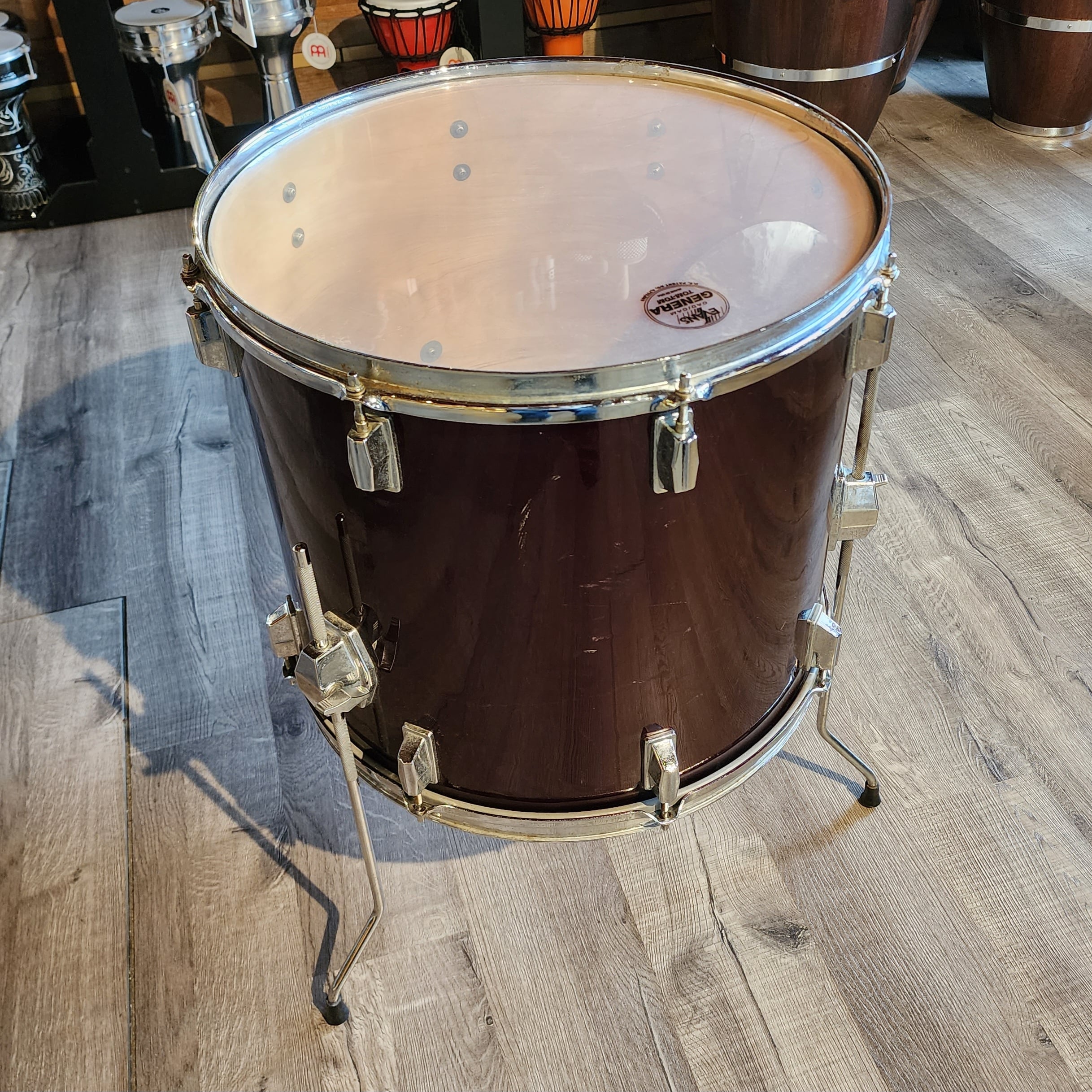 Used Pearl Professional Series DX Floor Tom 18x16 Wine Red